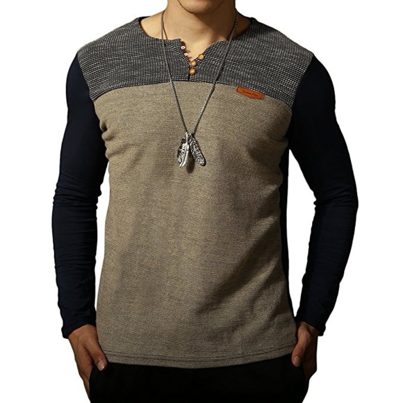 Mens Premium Fitted Long-Sleeve Crew Neck T-Shirt - Picture 2 of 5